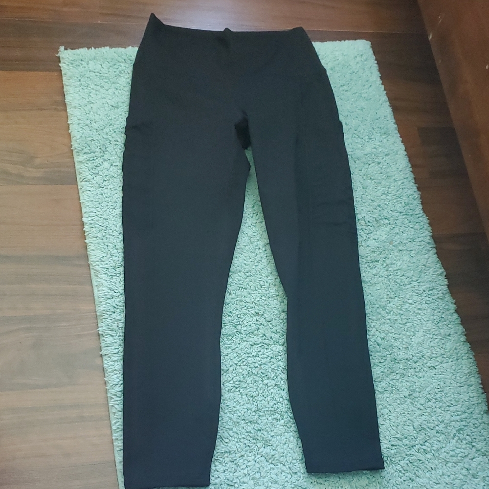 Fabletics PowerHold Black Activewear, Mid Calf Black